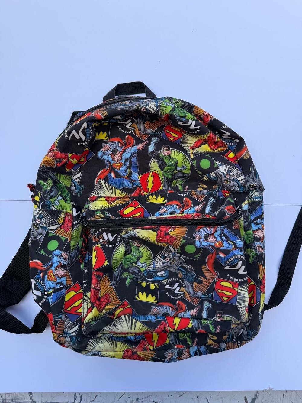 Justice League Comic Print Backpack Superhero Book Bag